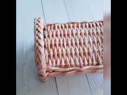 Плетёная кровать для куклы - YouTube