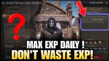 RAVEN 2 - Corps Quest Guide – Max EXP Every Day