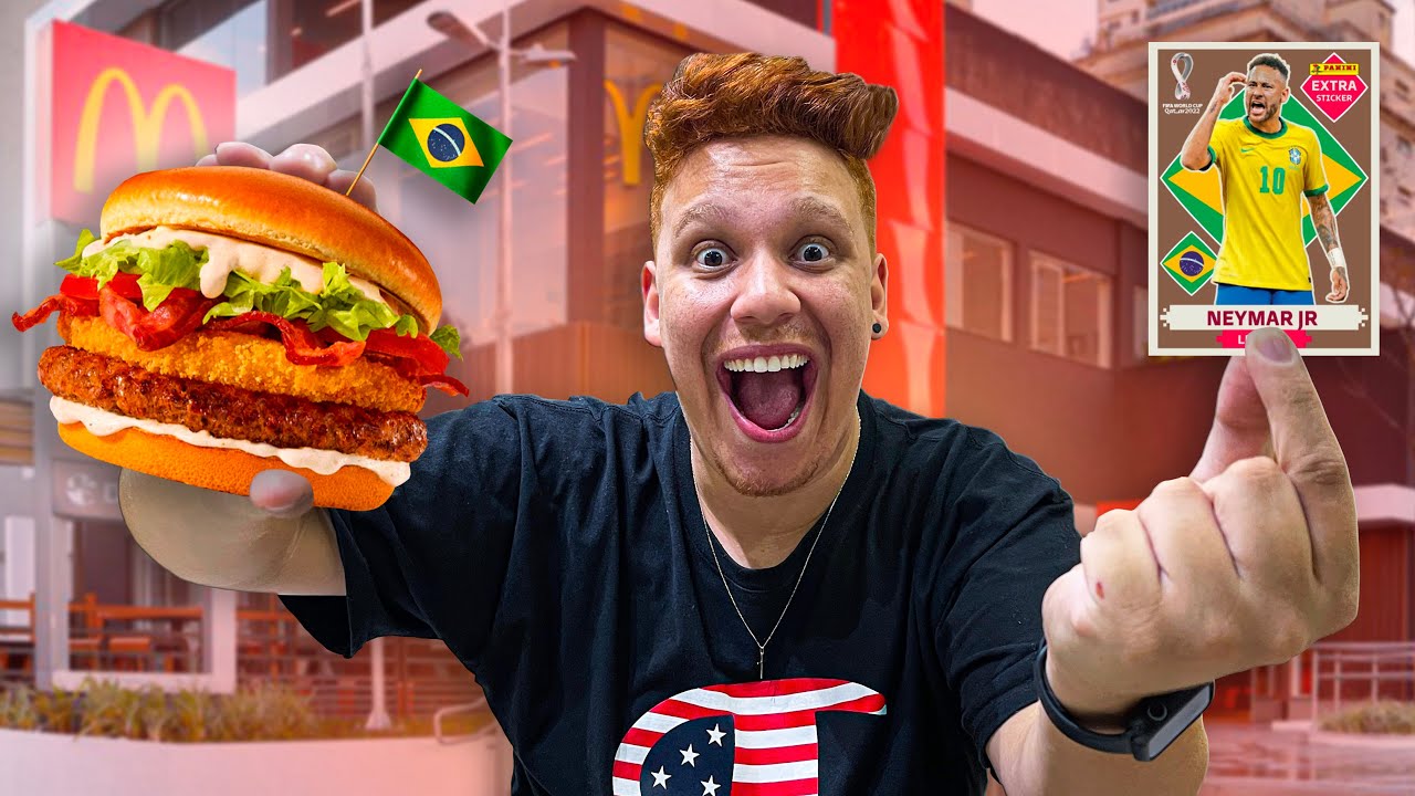 ACHEI O NEYMAR LENDÁRIO! SANDUÍCHES DA COPA 2022 DO McDonald's! (COPA 2022)