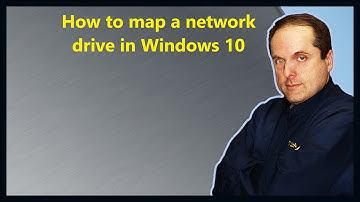 How to map a network drive in Windows 10