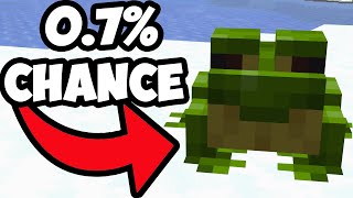 Getting the Rarest Frog in Minecraft...