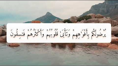 سورة التوبة الاية 8 9