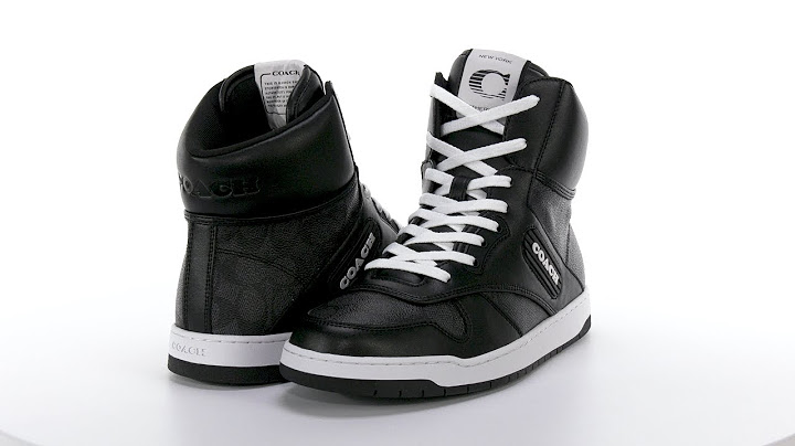 Coach c214 hi top sneaker leather sku 8895505 năm 2024