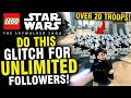 Do This Glitch In New The LEGO Star Wars For UNLIMITED FOLLOWERS!