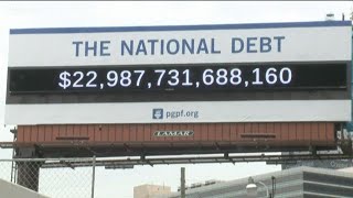 Downtown Atlanta billboard tracks national debt