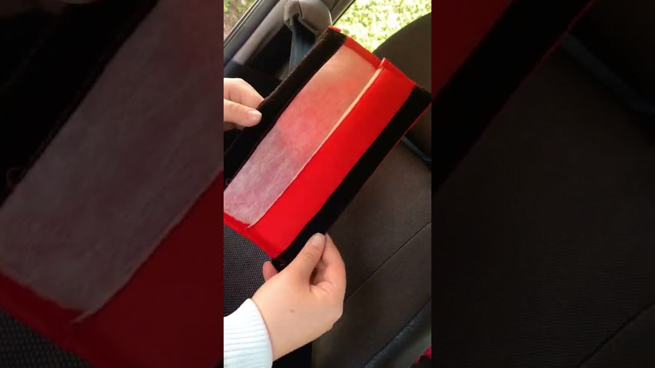 Capa para Cinto de Segurança Universal - Vermelho ( POLITAPS )