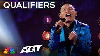 Roland Abante STUNS with I Will Always Love You by Whitney Houston | Qualifiers | AGT 2023