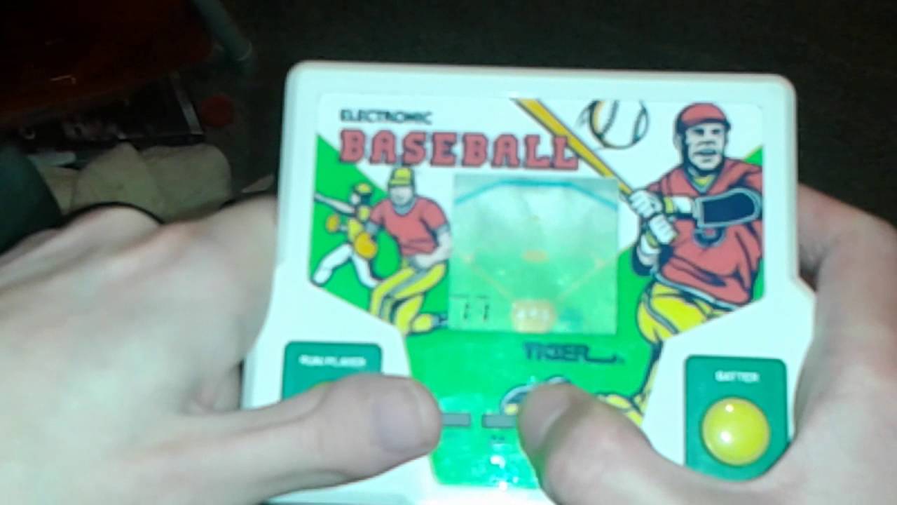 tiger handheld baseball game