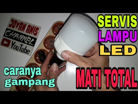 Woww..!!! Cuma ganti elco lampu led sorot nyala lagi || Memperbaiki lampu sorot. 