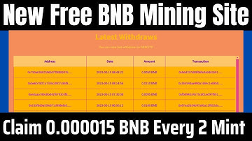 New Free BNB Mining Site 2023 || Free Cloud Mining Site 2023 | Today Free mining Website