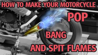 How To Make Your Motorcycle Pop Bang And Spit Flames Yamaha Mt07 Akrapovič