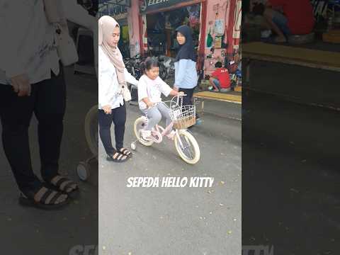 sepeda baruku Hello Kitty