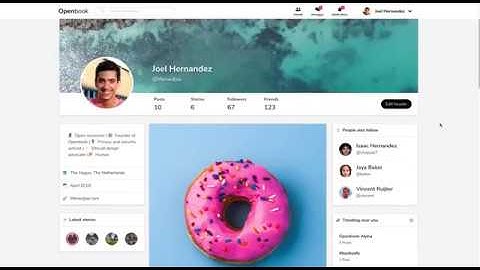 Openbook Social Network | Prototype