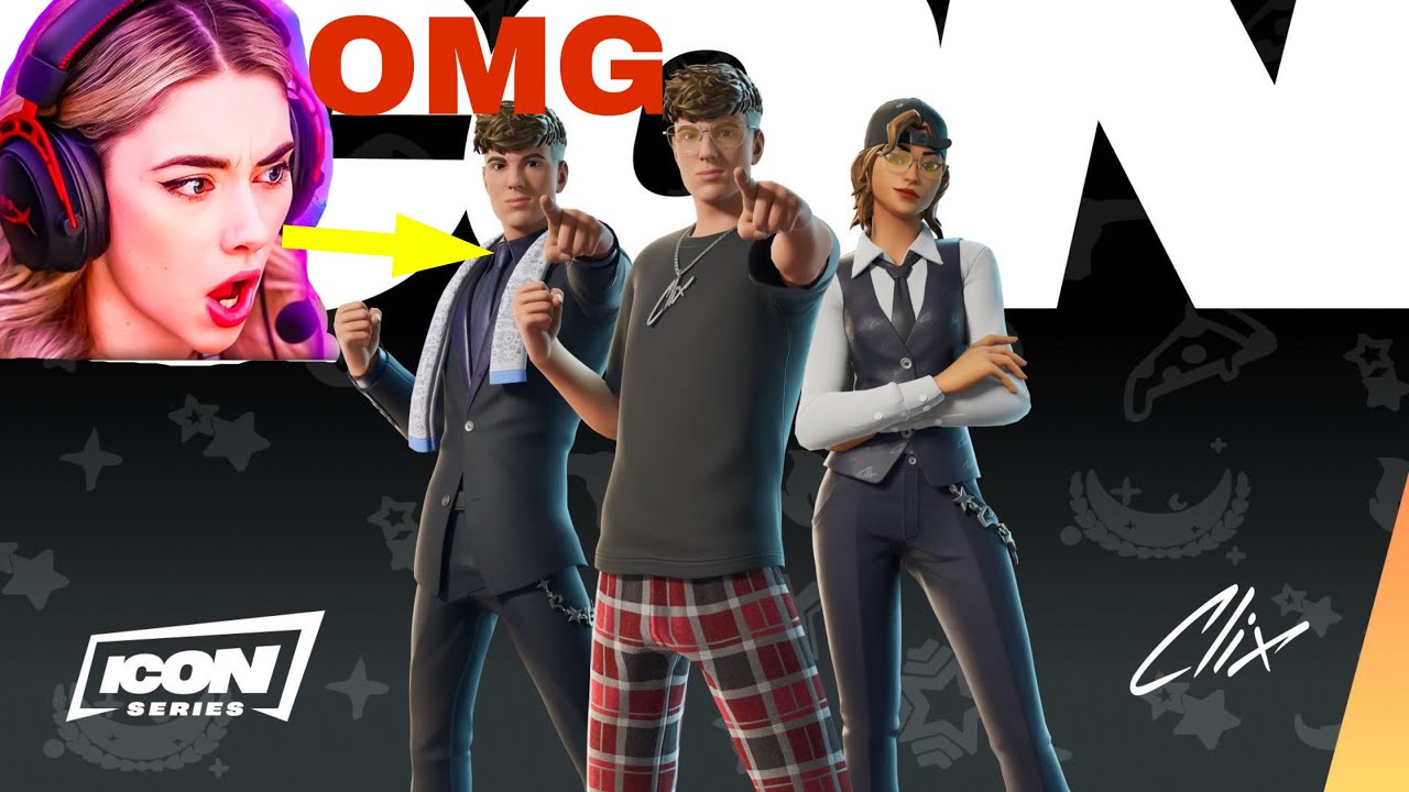 Sommerset Reacts to Clix Fortnite Icon Skin!! - YouTube
