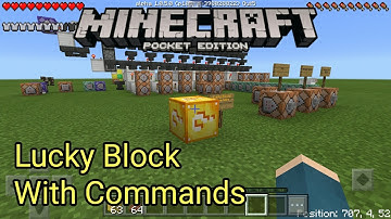 Lucky Block With Command Blocks - Minecraft PE