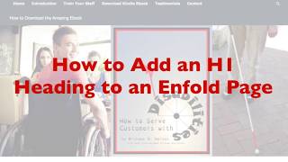 How to Add H1 Heading to Enfold Page