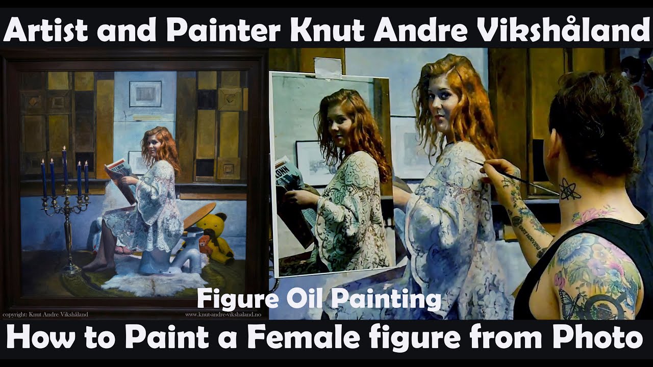 Figure Oil Painting How to Paint a Female Figure with a News paper