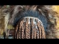 OMG HER HAIR IS THICK| Tribal Feed In Braids +Box Braids