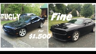 Dodge Challenger Mods -Rhino Liner ( Like Line x ), Phantom Grill, Amerihood Dodge Challenger Mods -Rhino Liner ( Like Line x ), Phantom Grill, Amerihood