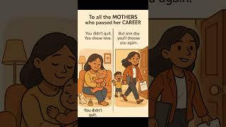 To all the MOTHERS who PAUSED her CAREER #mompreneurjourney #motherhoodstories #momlife #remotejobs