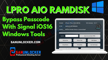 LPro AIO Ramdisk [Windows]~ Bypass Passcode With Signal iPhone X iOS16 | Sanunlocker.com