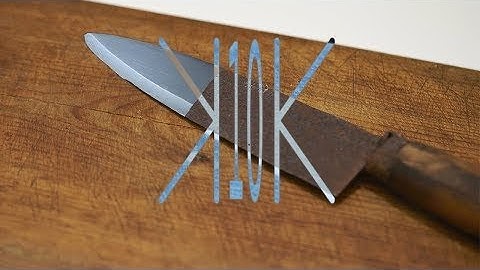 compressed into 10 seconds - How To Basic - How To Restore a Rusty Knife
