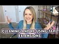 How to Clean and Reuse Your Tape Extensions and Keep Them Looking Like New!