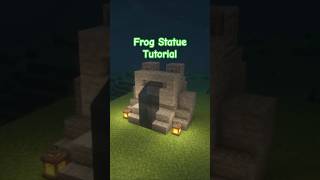 Minecraft Frog Statue 🐸 Step-by-Step Tutorial #shorts #minecraft