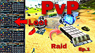 (ARK MOBILE ) Ark Mobile PvP Fresh Start | Raiding Base and Build