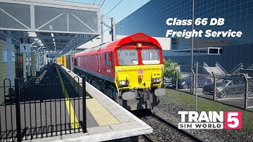 Class 66 DB Intermodal Train from Manchester to Felixtowe - Train Sim World 5