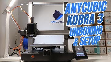 Anycubic Kobra 3 Unboxing & Setup (First Print) - Surprising