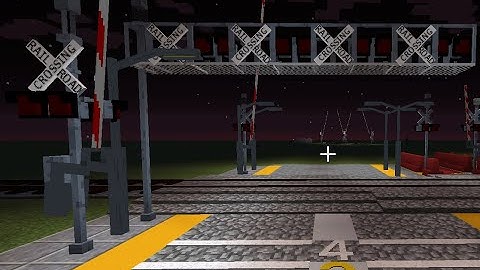 How to make a railroad crossing with traffic control mod part1