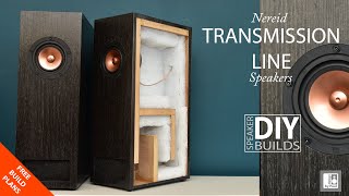 Transmission Line Speakers    DIY Nereid T/L Speaker Build. 4' Markaudio Pluvia 7.2HD Full Range