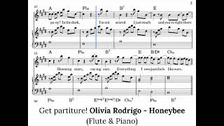 Olivia Rodrigo - Honeybee, Flute & Piano Notes