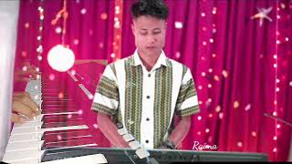 Video thumbnail of "Hamchanai nwng ll kokbrok gospel song ll piano by Alio rupini"