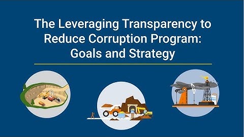 Leveraging Transparency to Reduce Corruption: Goals and Strategy (English)