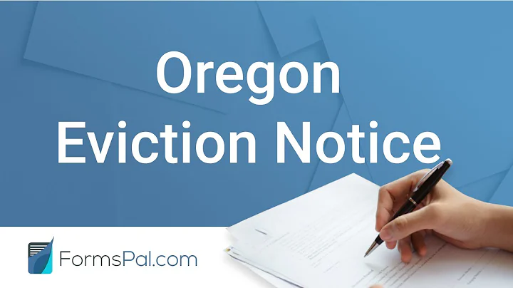 Oregon Eviction Notice - GUIDE