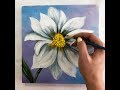 Easy Floral Painting Demonstration Acrylic Technique on canvas by Julia Kotenko