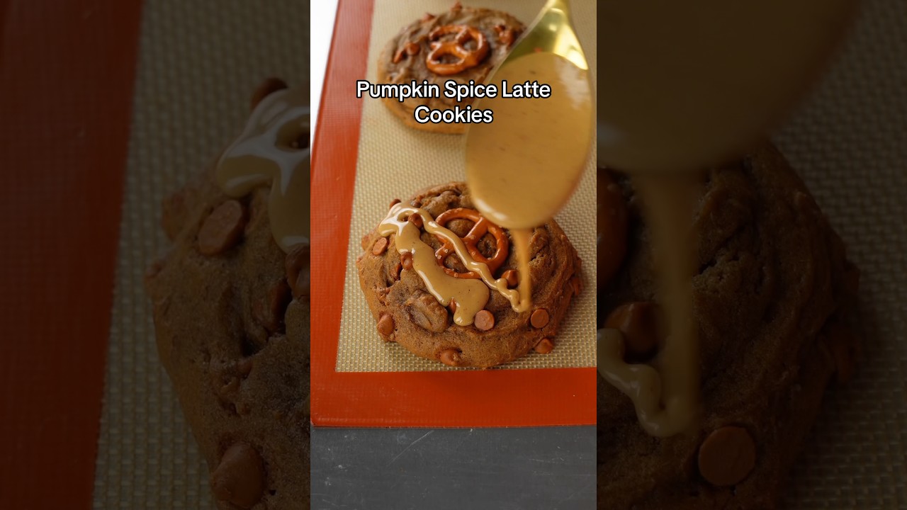 Pumpkin Spice Latte Cookies! RECIPE in description!