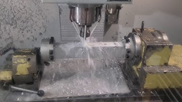 CNC milling of tungstengrinder with Nikken 4th axis! Microcut challenger 2418