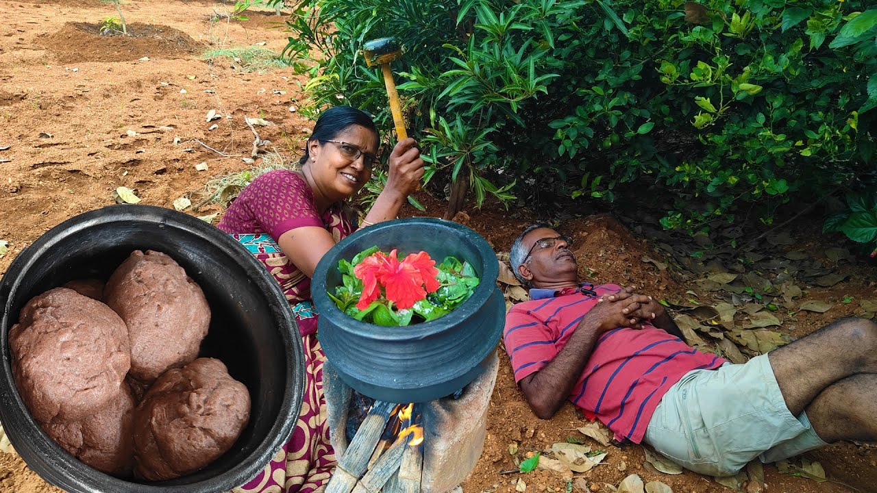 🍛🍛 Harvest-Cook களி உருண்டை Natural Farm🔥 | Cooking Vlogs #farming #cooking