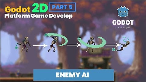 how to make 2D game AI Enemy Godot | Godot Part 5