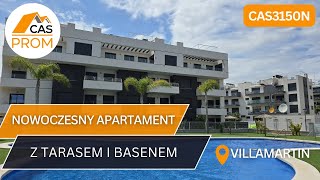 NOWOCZESNY APARTAMENT Z TARASEM I BASENEM NA OSIEDLU W VILLAMARTIN CAS3150N