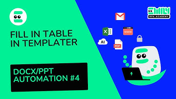 How to fill in table in TEMPLATER ? DOCX/PPT Automation #4 ｜ EMILY.RPA Academy #AI #SOFTWARE
