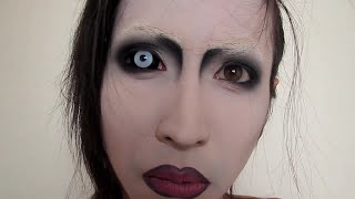 【再投稿】【REUPLOAD】マリリン・マンソンメイク方法(化粧)Marilyn Manson Makeup Tutorial