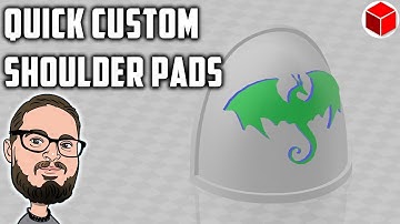 How To Make A Custom Space Marine Shoulder Pad STL In Seconds With WIndows 3D Builder