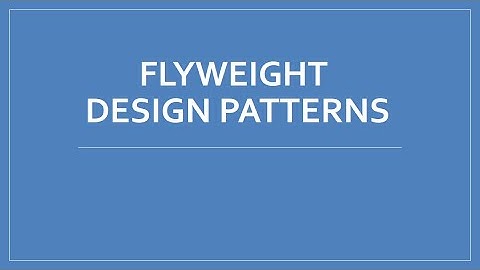 Flyweight  Design pattern In Unreal Engine