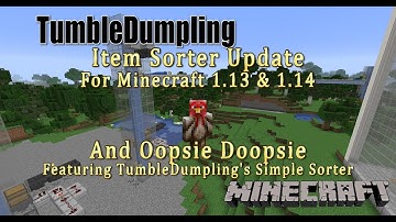 Simple Item Sorter Update for Minecraft 1.13 & 1.14