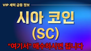 [시아 코인] 다시 온 황금 타이밍❗ 