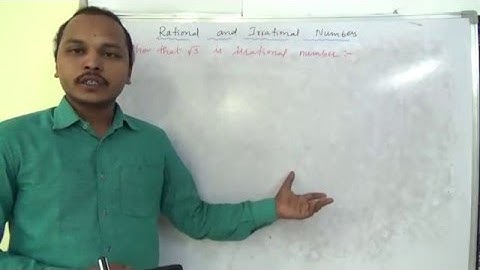 Class 9 maths ICSE Show that root 3 is irrational number